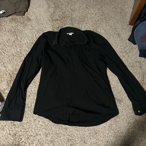 Calvin Klein Men's Black Casual Button Down Shirt